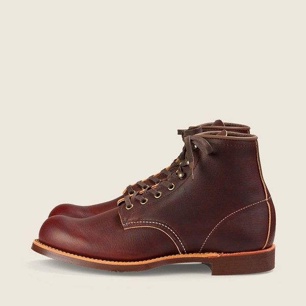 Bottes Red Wing Heritage - Blacksmith - 6-Inch Oil-Slick Cuir - Marron Foncé - Homme 560UMZYRB